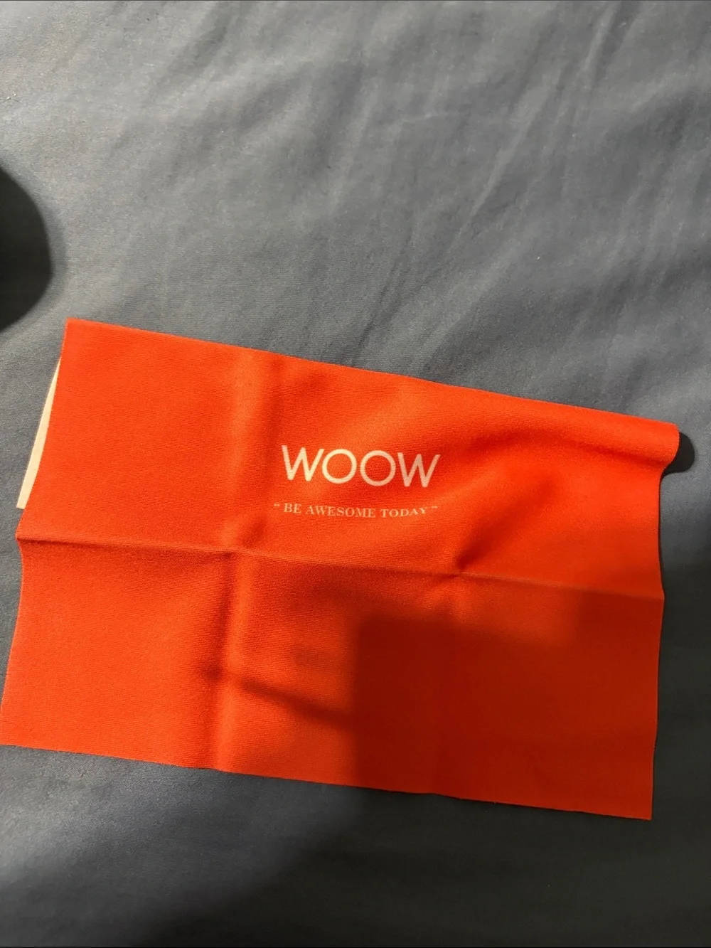 Green Eyeglass Case with Orange Cleaning Cloth